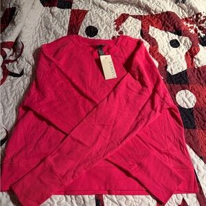 Sweaty Betty Hot Pink After Class Cropped Sweatshirt